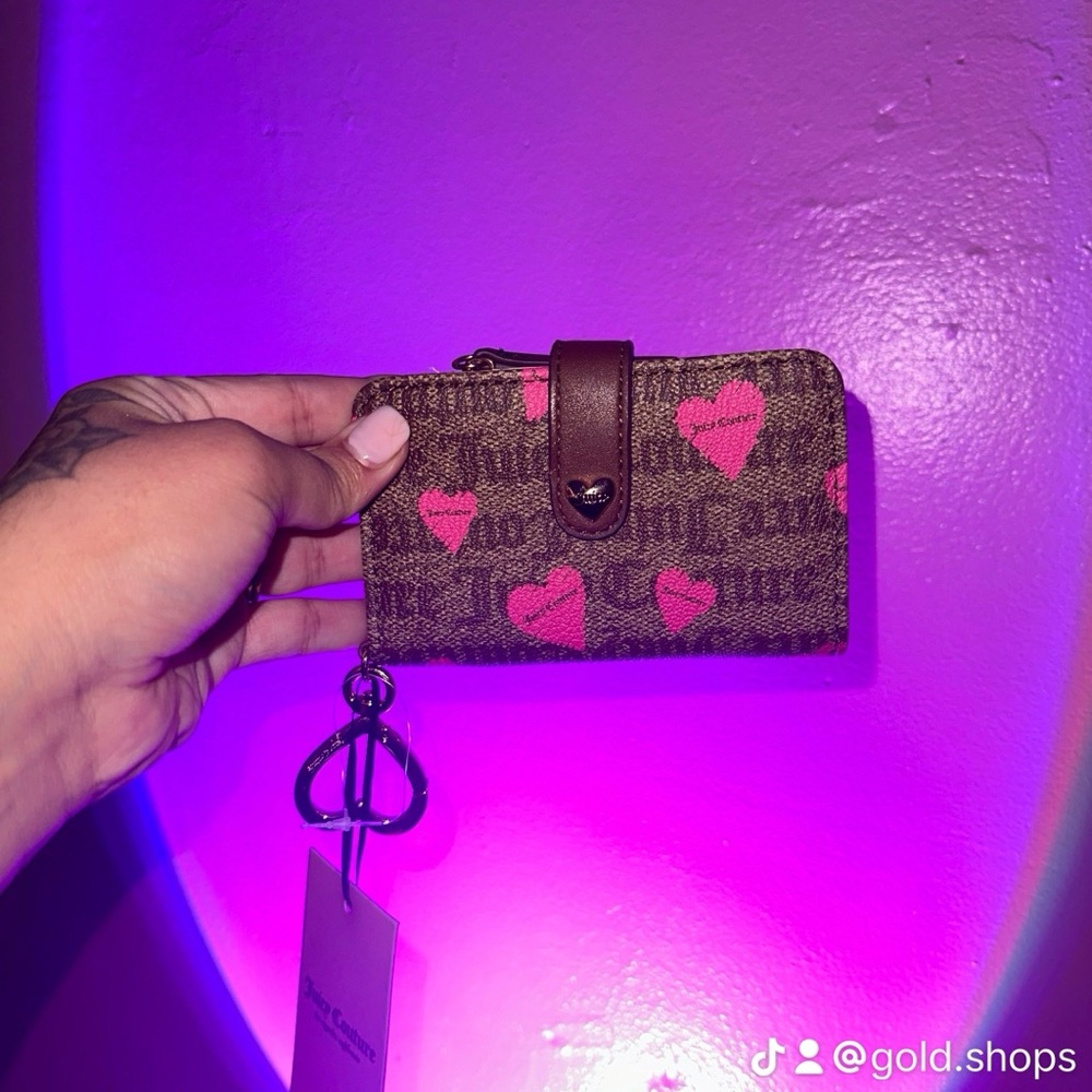 Juicy heart print wallet